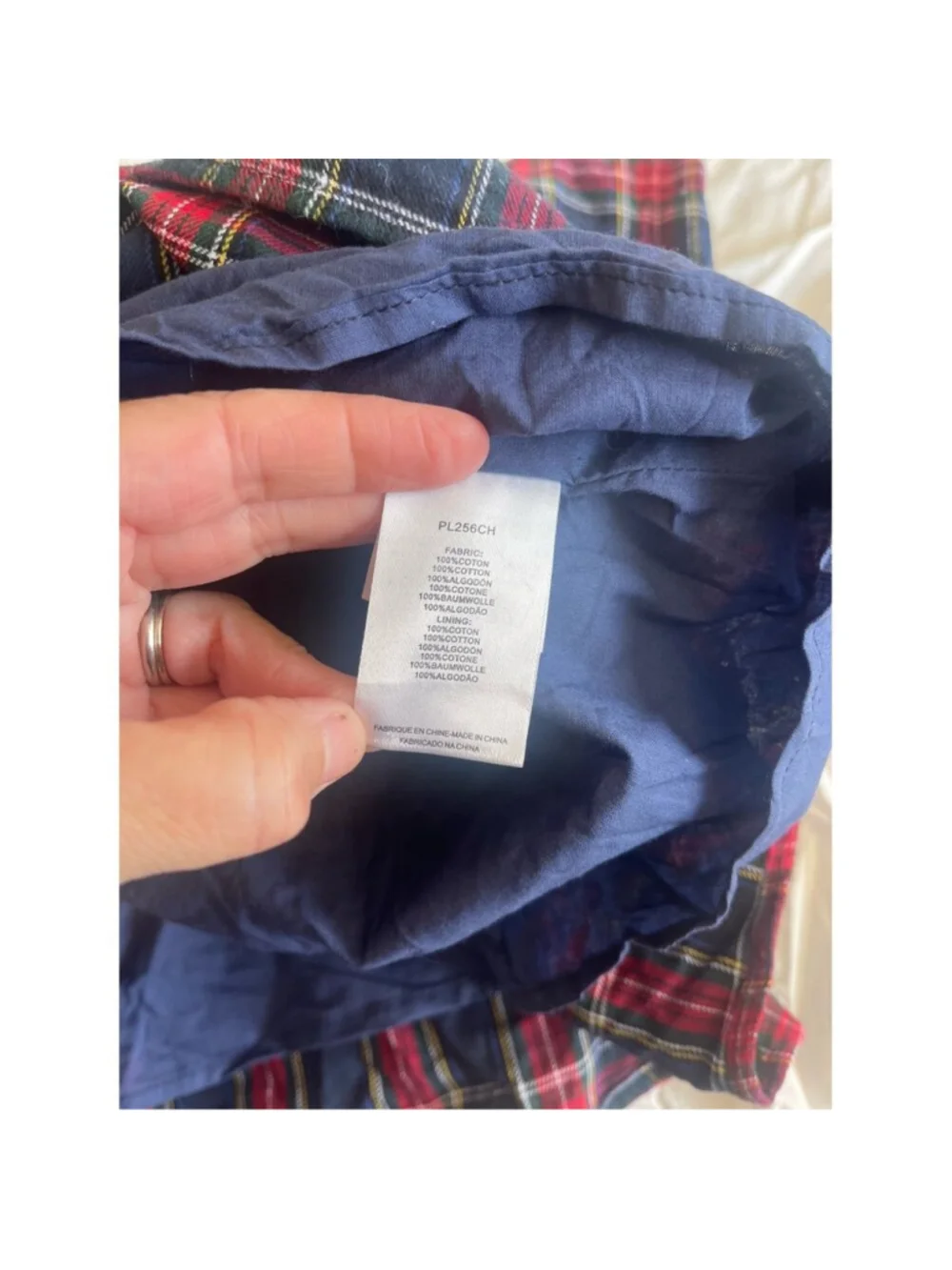 Lili Sidonio for Molly Bracken Plaid Flannel Tartan Babydoll Mini Dress M - Picture 10 of 10